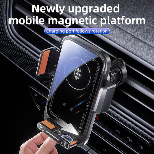 Magnetic Charger 15W Wireless Car Phone Holder and fast charger
