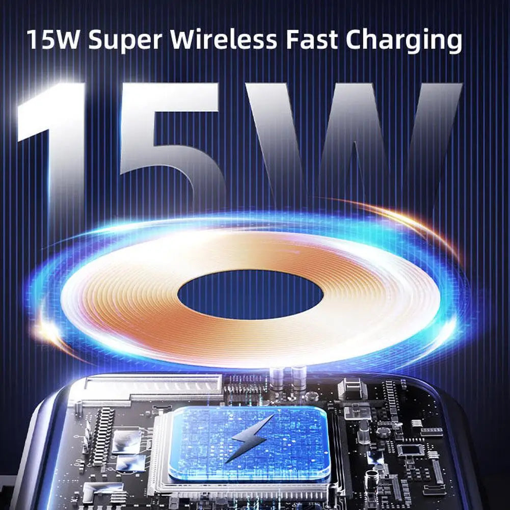 Magnetic Charger 15W Wireless Car Phone Holder and fast charger
