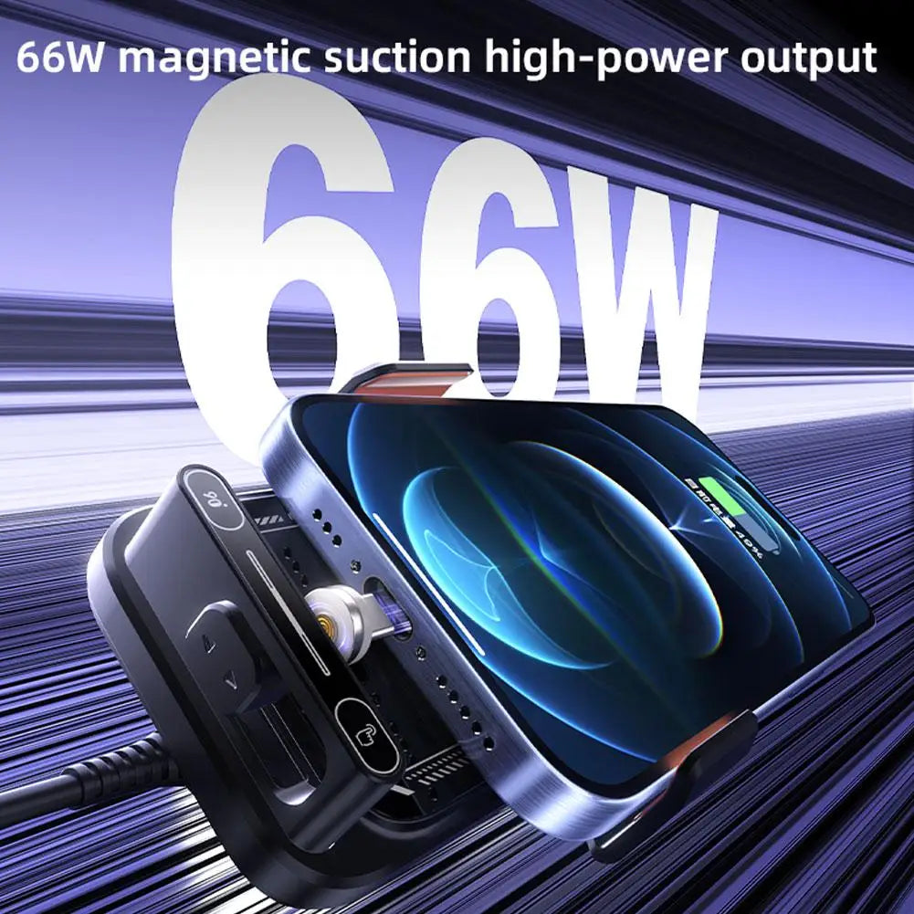 Magnetic Charger 15W Wireless Car Phone Holder and fast charger